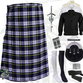 Battle Of Kilts Men’s Tartan Kilt Outfit – 8-Piece Scottish Set with Premium Accessories
